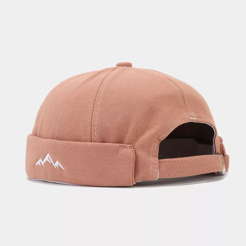 cotton Imported Size &amp hat in Dark Blue with fitted silhouette