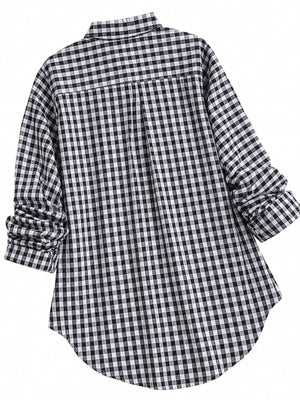 Light Blue button-down shirt with buttoned and long sleeve