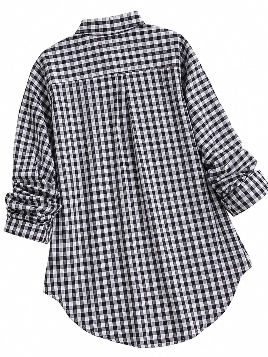 Light Blue button-down shirt with buttoned and long sleeve
