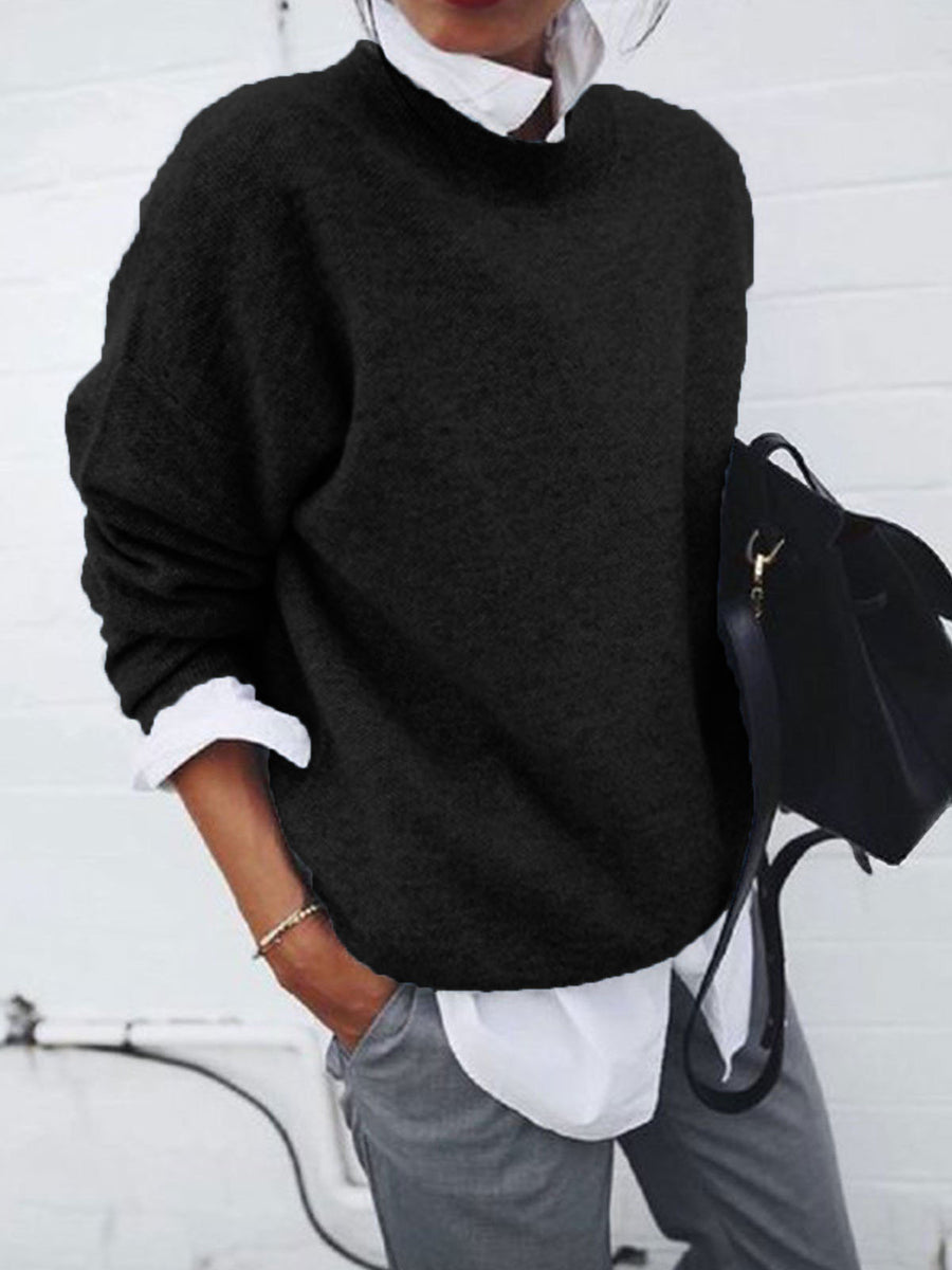 pullover sweater in Taupe