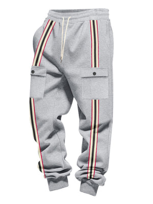 joggers in black with drawstring and full-length