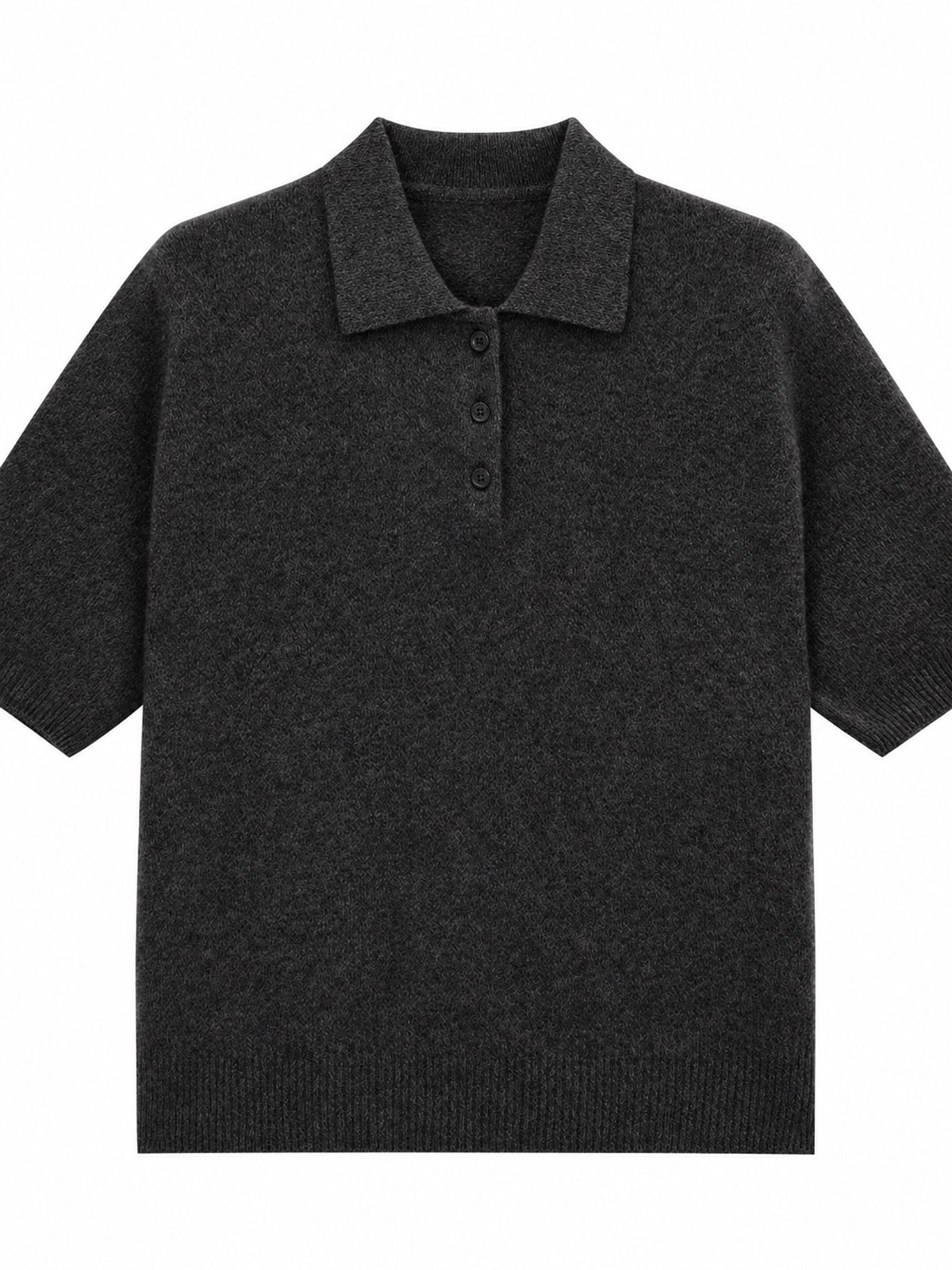 classic polo shirt in Gray with collared