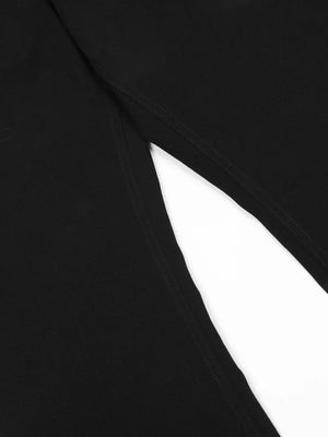 Men's High-waisted Slim-fit Flared Pants in black with high-waisted