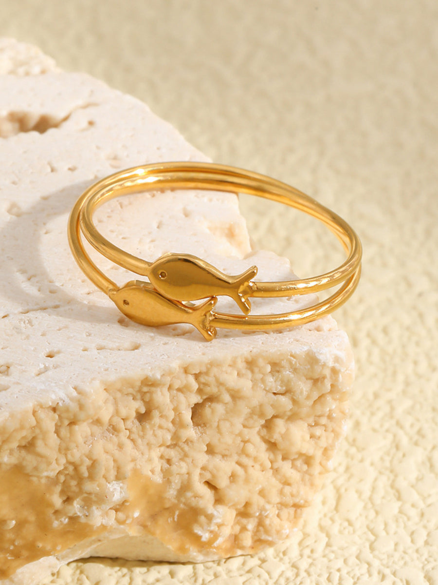 gold with ring with gold-plated
