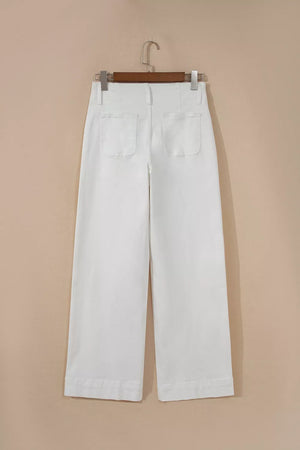 2-button High Waist Wide Leg Jeans option 5