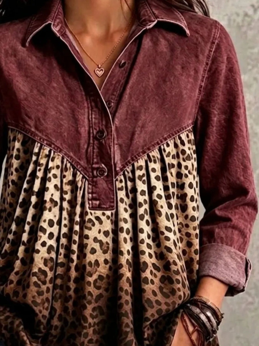 100% polyester Care instructions: Machine wash cold blouse in Dark Green with relaxed silhouette