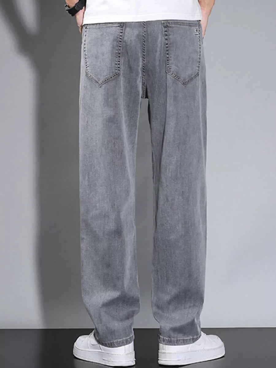 Medium Men's Loose Fit Washed Jeans