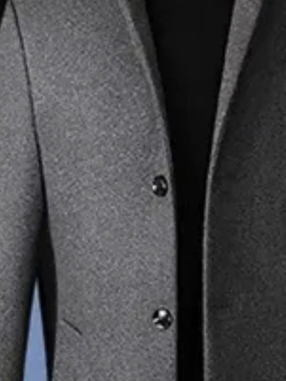 100% polyester Care instructions: Machine wash cold overcoat in Black with slim silhouette