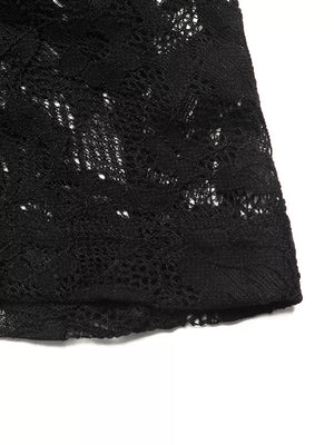 mini dress featuring floral in Black with 85% polyamide, 15% viscose Care instructions: Machine wash cold texture