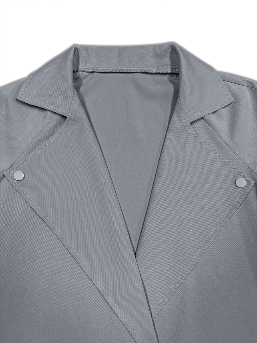 classic trench coat in camel with notch lapel