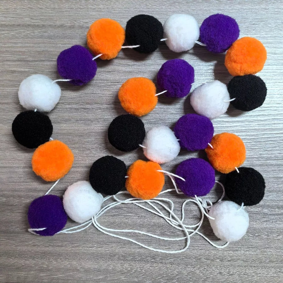 classic garland in purple with null