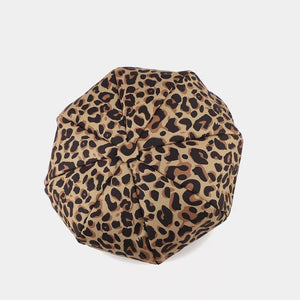 hat in Cow Print with cow-print and brim