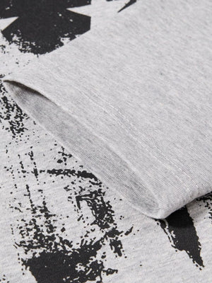 t-shirt featuring graphic print in White with 95%cotton,5%spandex Care instructions: Machine wash cold texture