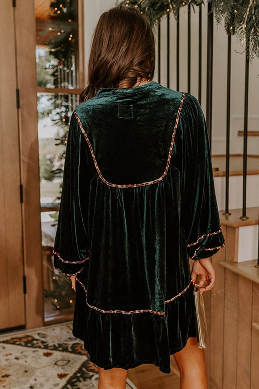 Black Forest shift dress with mini and pullover