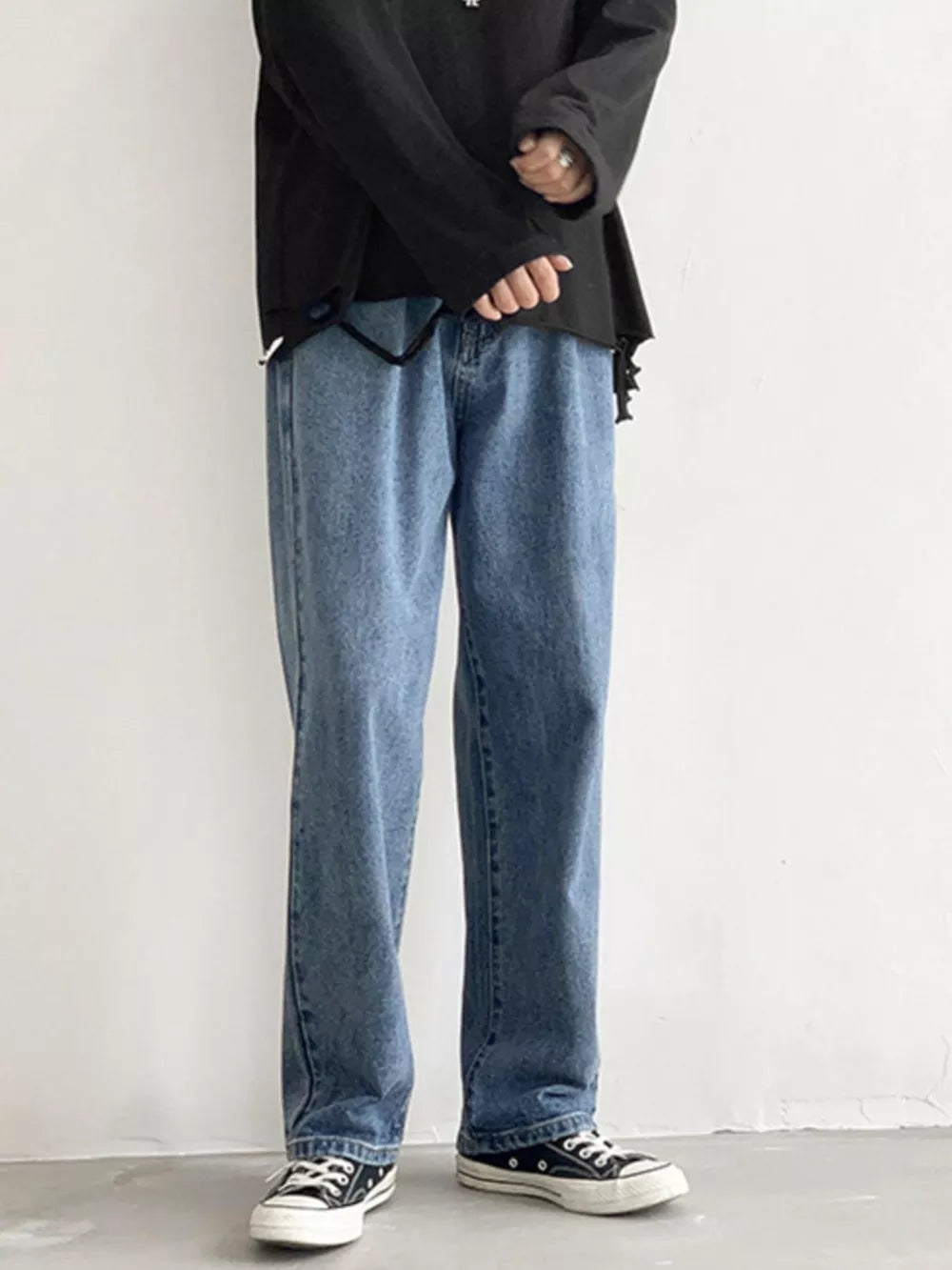 Men's Loose Fit Jeans in Black