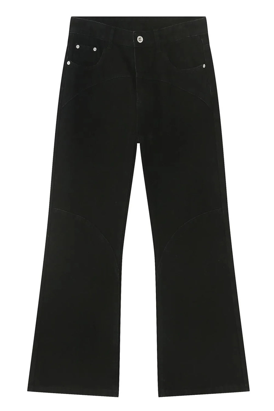 Panelled flare jeans in dark with pocket detail