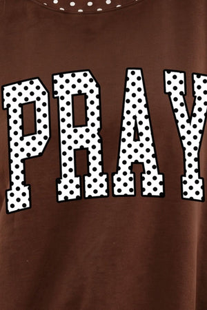50% polyester, 50% cotton Care instructions: Machine wash cold sweatshirt in Dark Brown with oversized silhouette