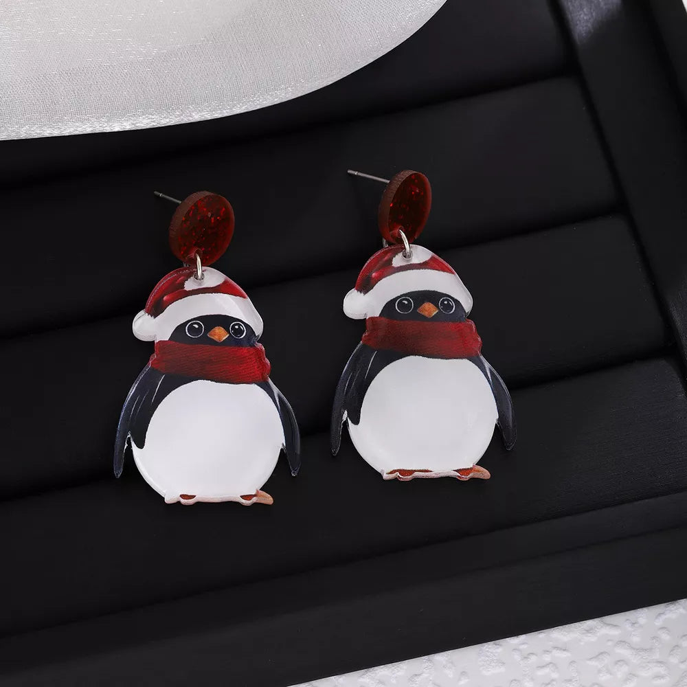 earring in black featuring character design and drop fit