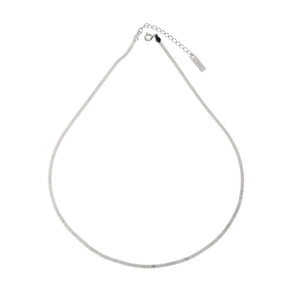 925 Sterling Silver Chain Necklace in silver with adjustable length
