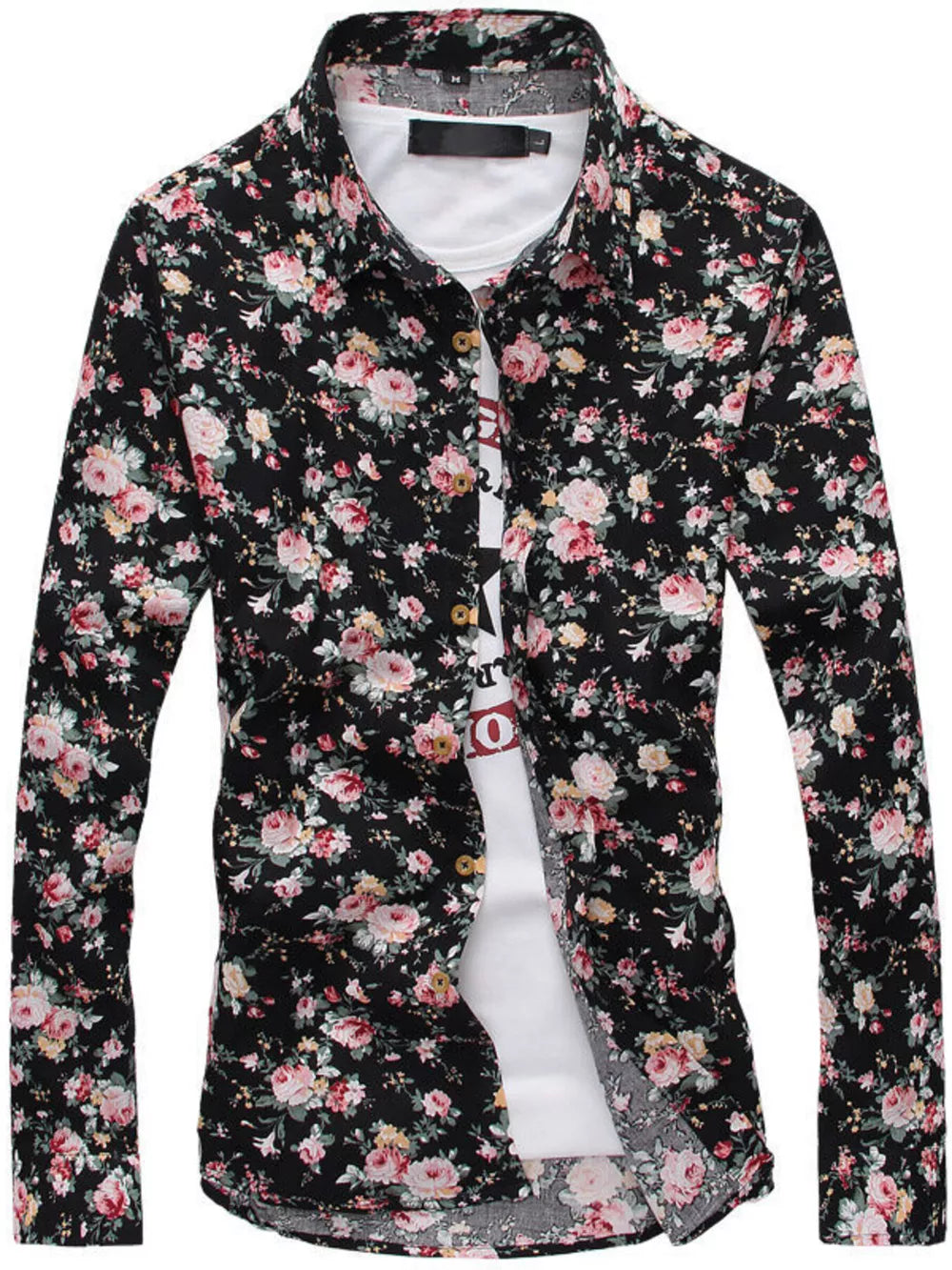 95%cotton, 5%spandex Care instructions: Machine wash cold button-up shirt in yellow with regular silhouette