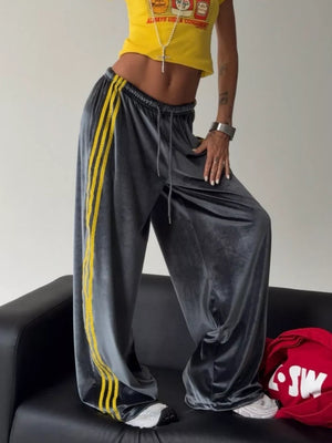 100% polyester Care instructions: Machine wash cold wide-leg pants in Red with wide-leg silhouette