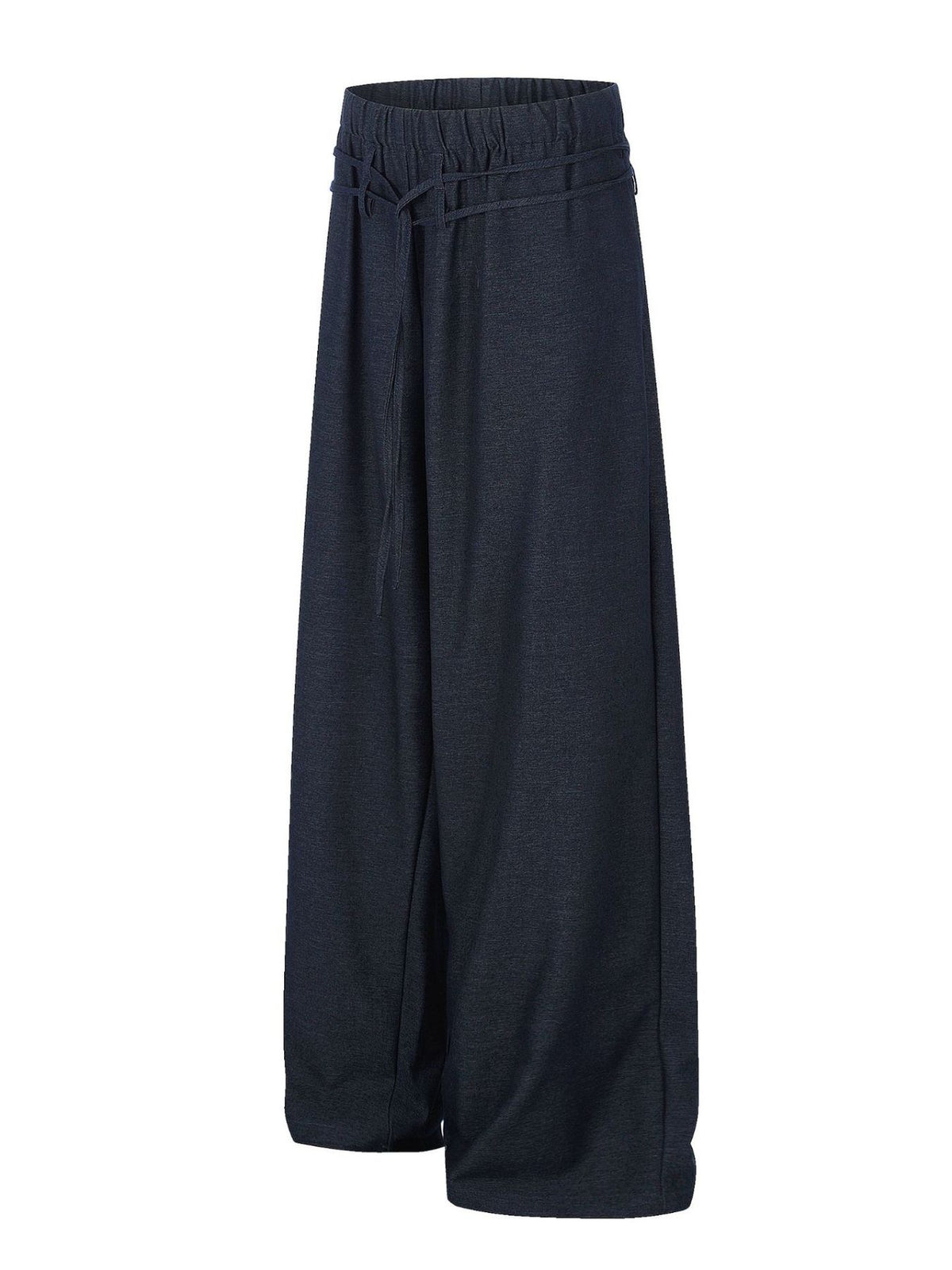 95%polyester,5%spandex Care instructions: Machine wash cold wide-leg pants in Black with loose silhouette