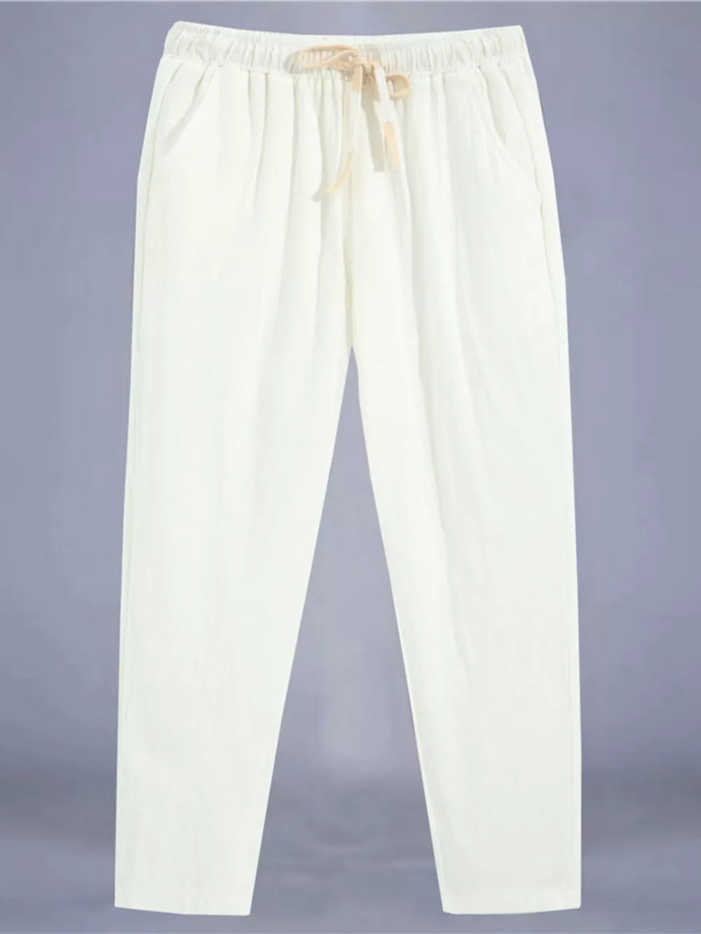 Black Men's Plus Size Drawstring Loose Fit Pants