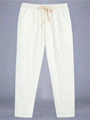 Black Men's Plus Size Drawstring Loose Fit Pants