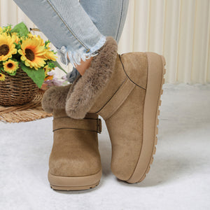 Polyester,Fluff,Rubber Imported Size &amp boots in beige with chunky silhouette