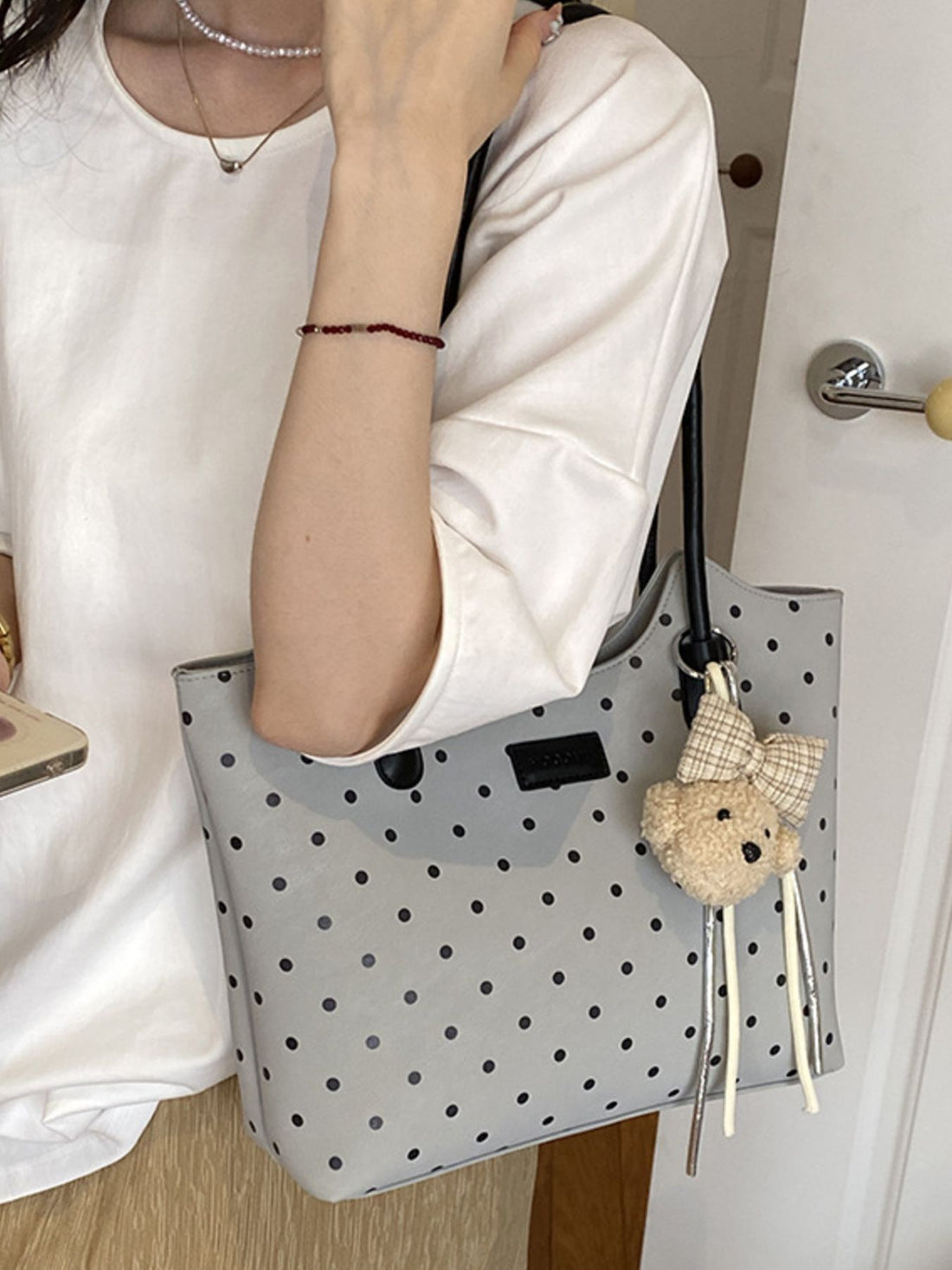 Polka Dot Shoulder Bag option 10