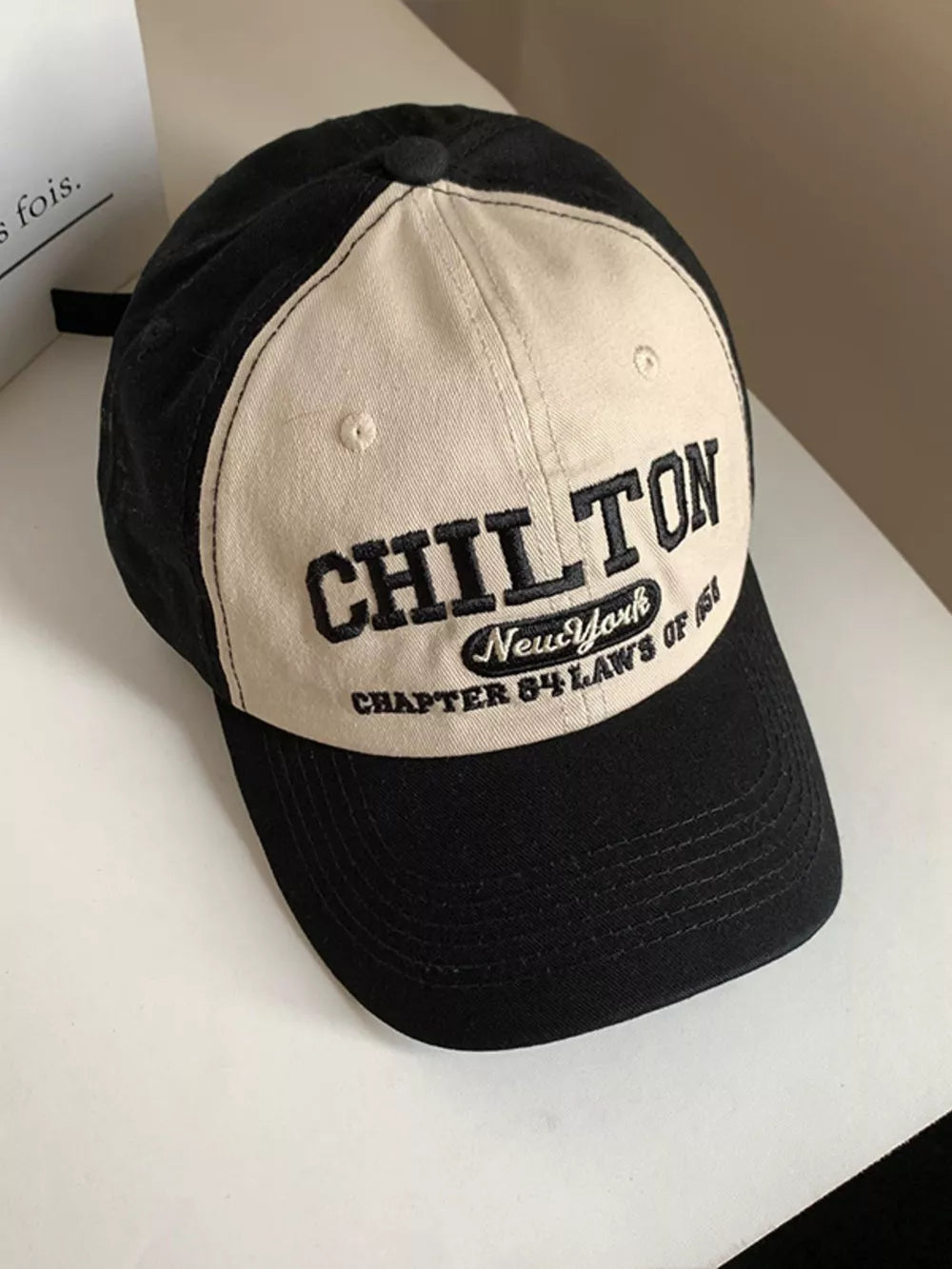Embroidered Baseball Cap in Rust