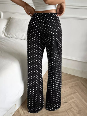 Polka Dot Wide-leg Pants option 5