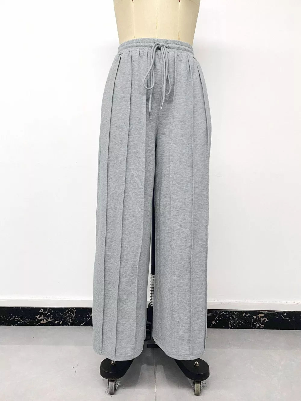 Drawstring Wide-leg Sweatpants option 6