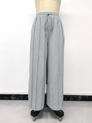 Drawstring Wide-leg Sweatpants option 6