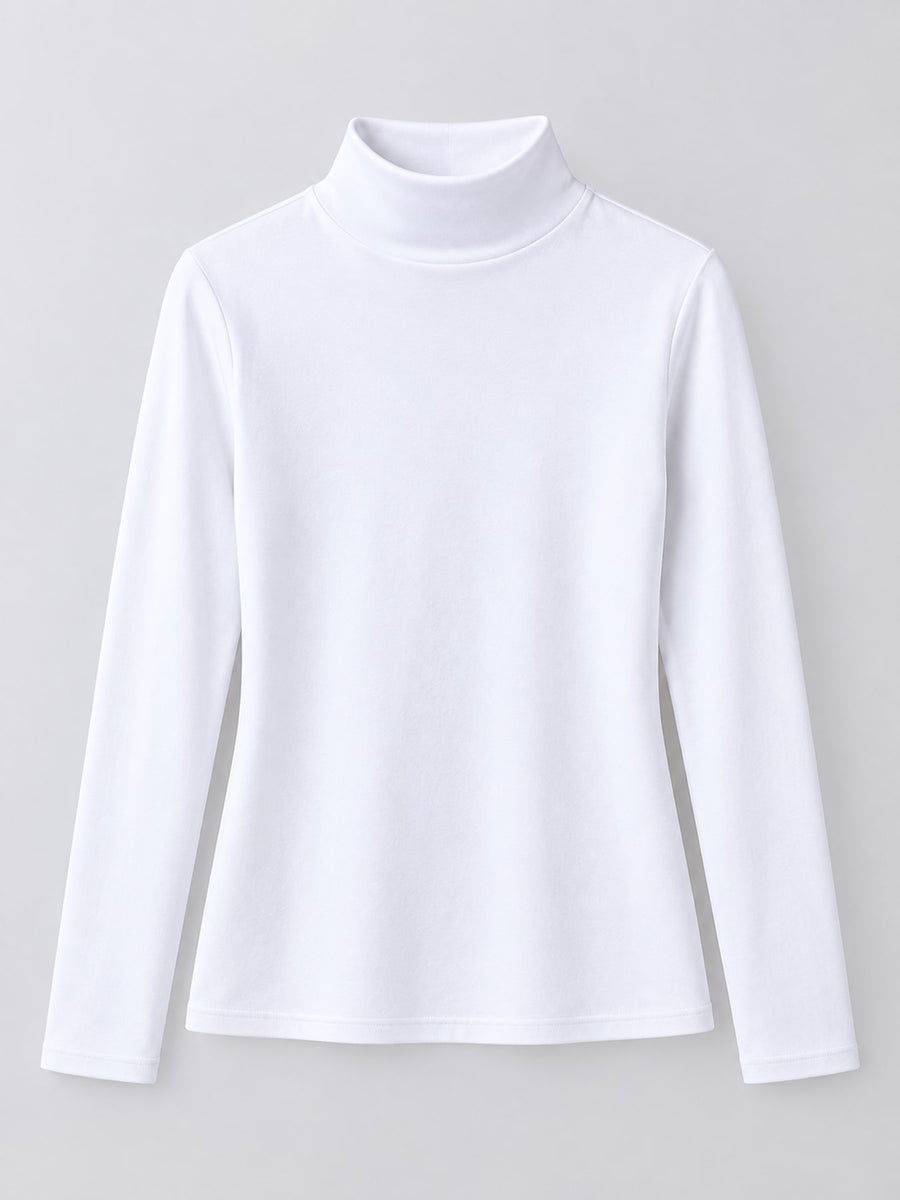 White t-shirt with hip-length and pullover