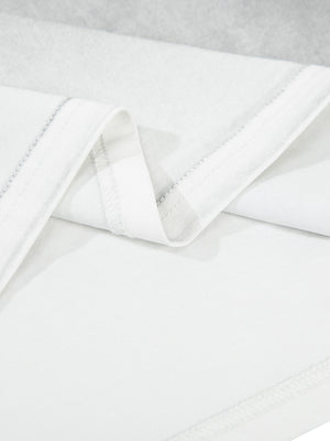 t-shirt in White Gray with washed and hip-length