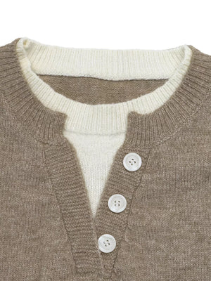 Dropped Shoulder Long Sleeve Sweater option 7