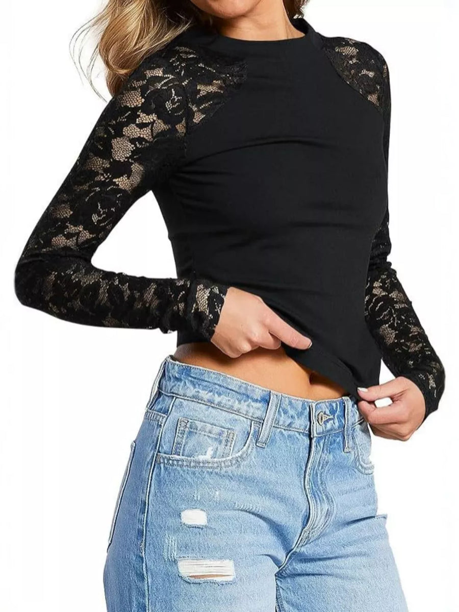 Olive t-shirt with stretch and long sleeve