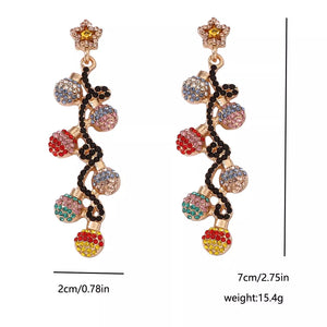 glam earrings in gold with null