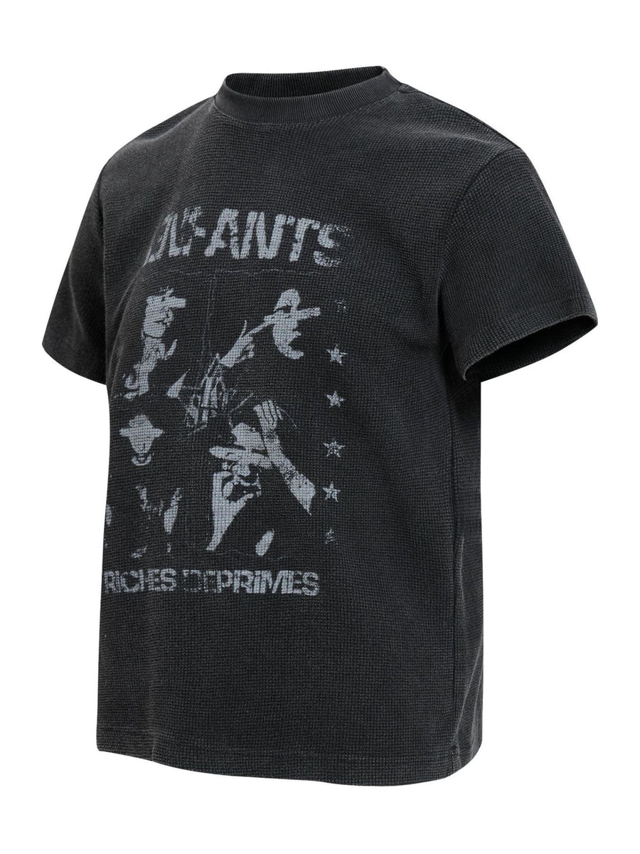 95%cotton,5%spandex Care instructions: Machine wash cold t-shirt in light gray with regular silhouette