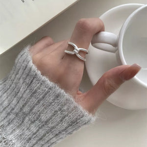 925 sterling silver Care instructions: Avoid wearing during exercise, as sweat w ring in Silver with knot silhouette