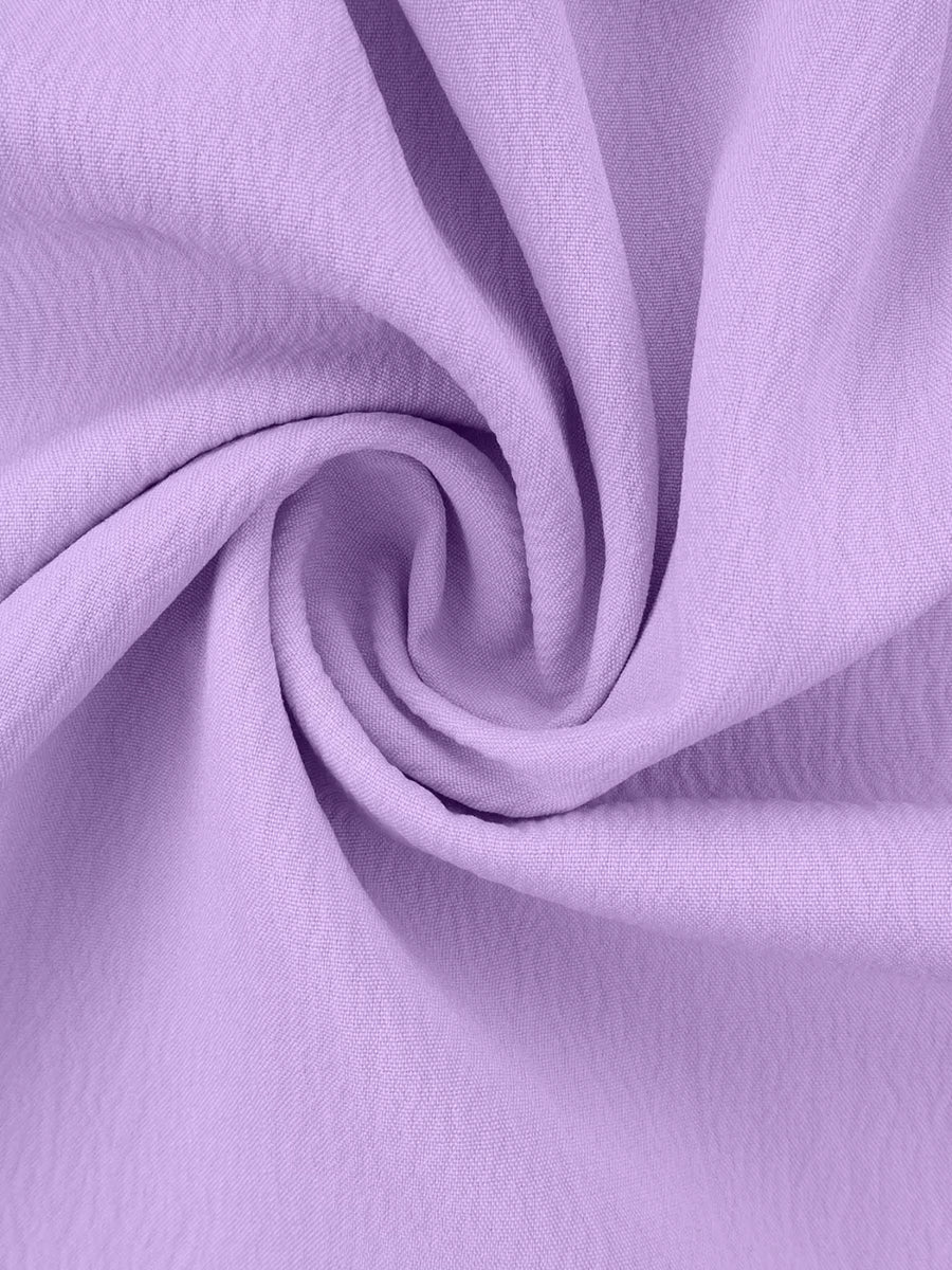 Pink Purple polyester pajama fabric with a ruffled texture detail.