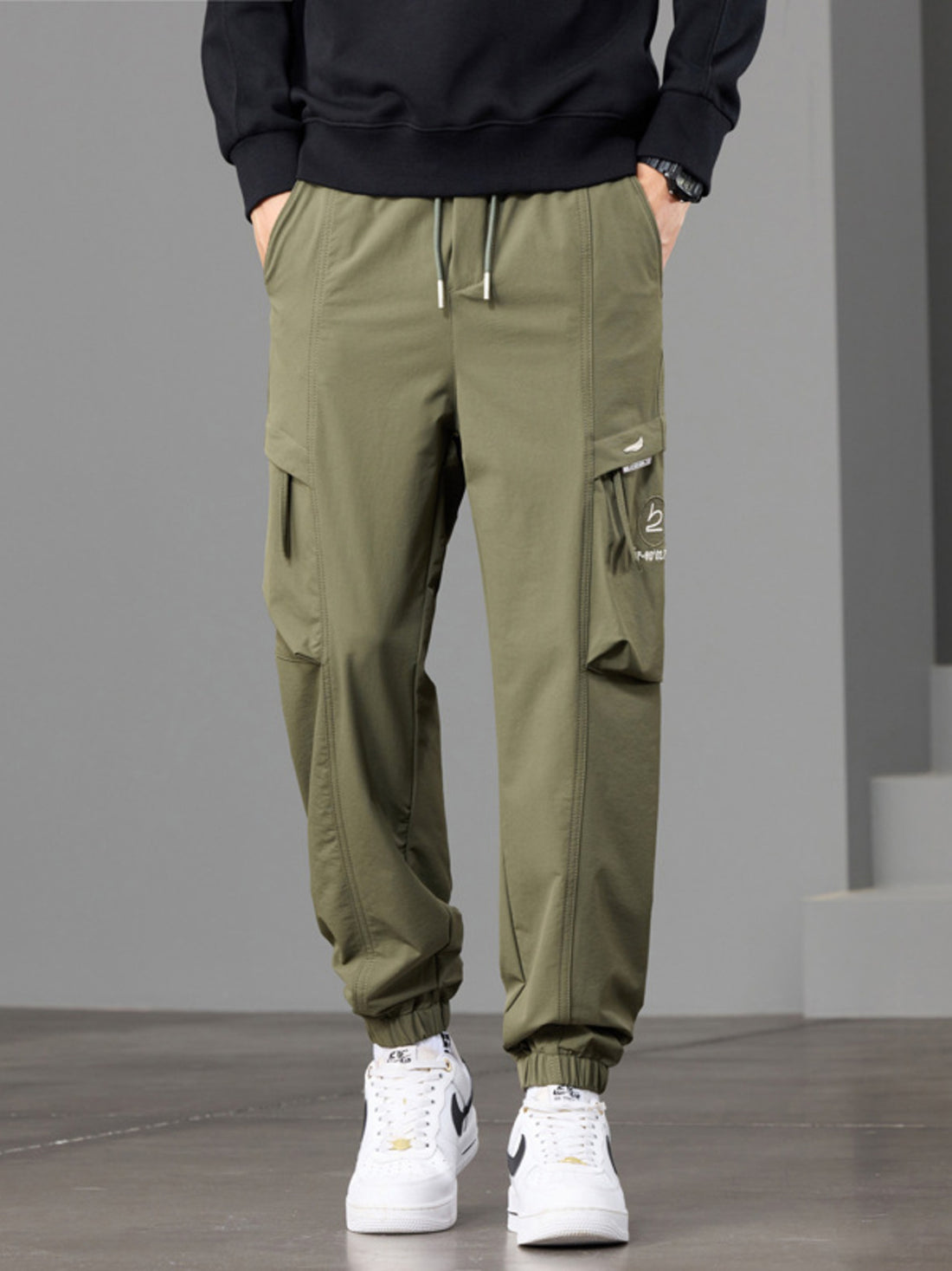 tan joggers