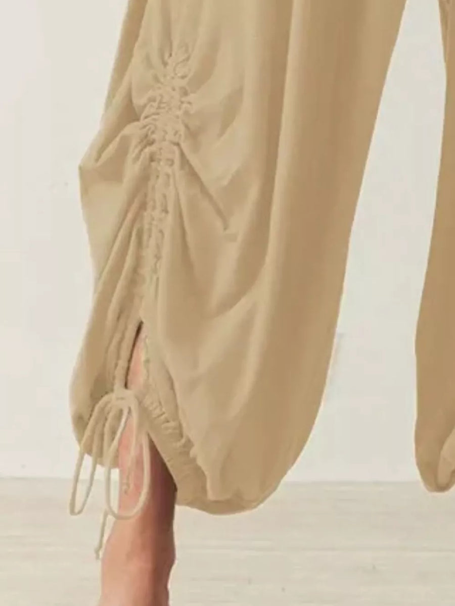 bohemian harem pants in fuchsia with N/A