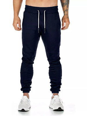 Men's Drawstring Slim Fit Joggers in Grey, view 12