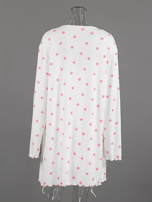 romantic wrap dress in White with v-neck