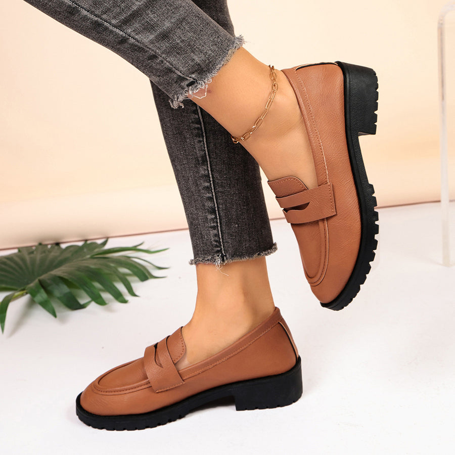Black loafers