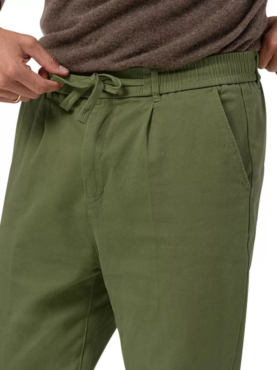 Moss Men's Casual Drawstring Pants Plus Size