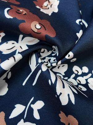 button-down shirt in Dark Blue with abstract-spot and buttoned