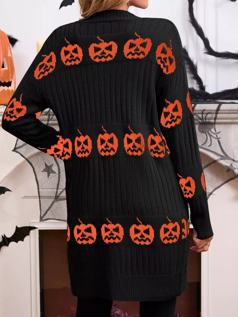 100% polyester Care instructions: Machine wash cold cardigan in Orange with relaxed silhouette